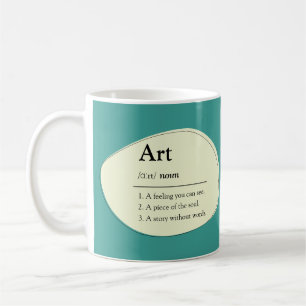 Mug de café personnalisé de style dictionnaire d'a