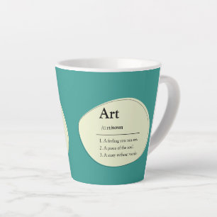 Mug de café personnalisé de style dictionnaire d'a