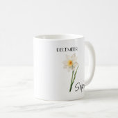 Mug de café personnalisé Fleur de décembre (Devant droit)
