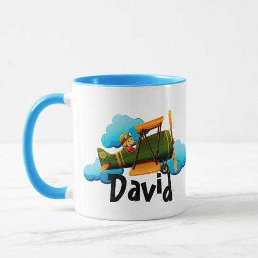 Mug de café personnalisé pour avion (Gauche)