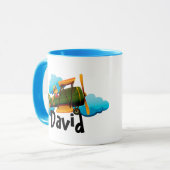 Mug de café personnalisé pour avion (Devant gauche)