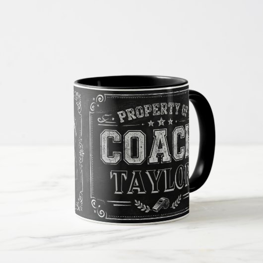 Mug de café personnalisé pour enseignant – Proprié (Devant droit)