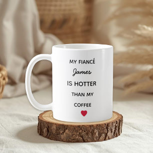 Mug de café personnalisé pour fiancé moderne