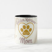 Mug de café personnalisé pour maman de Golden Retr (Centre)
