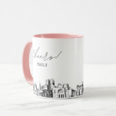 Mug de café personnalisé pour mariage à Columbus (Devant gauche)