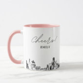Mug de café personnalisé pour mariage à Houston (Gauche)