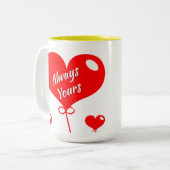 Mug de café personnalisé pour petite amie-petit am (Devant gauche)