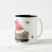 Mug de café personnalisé préféré de père Noël - Pe (Devant droit)