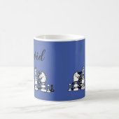 Mug de café personnalisé sur le thème d'échecs (Centre)