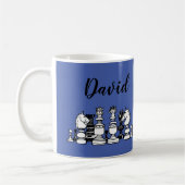Mug de café personnalisé sur le thème d'échecs (Gauche)
