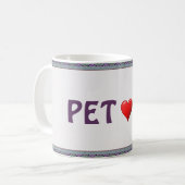 Mug de café Pet Lover (Devant gauche)