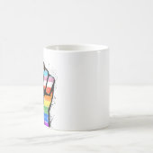 MUG DE CAFE POING FIERTE PROGRES LGBTQ (Centre)