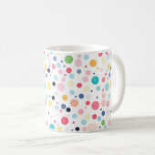 Mug de café Pois coloré (Devant droit)