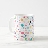 Mug de café Pois coloré (Devant gauche)
