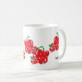 Mug de café : Poivrons rouges (Devant droit)