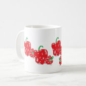 Mug de café : Poivrons rouges (Devant gauche)