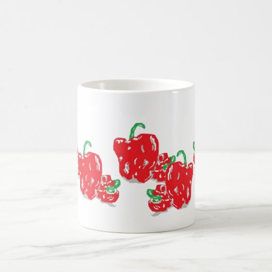 Mug de café : Poivrons rouges (Centre)