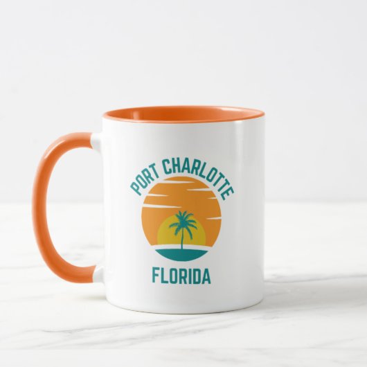 Mug de café Port Charlotte Florida (Gauche)