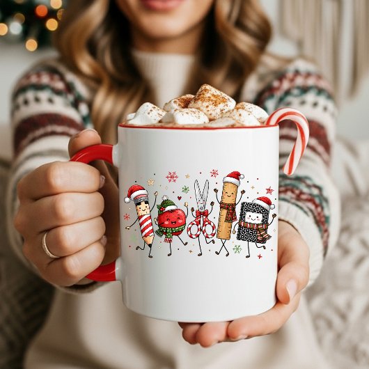 Mug de café pour enseignant de Noël