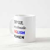 mug de café pour femmes anglaises (Devant gauche)