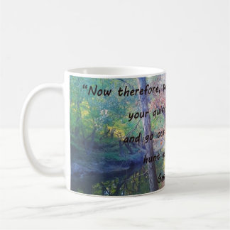 Mug de café pour le chasseur w Genesis citation