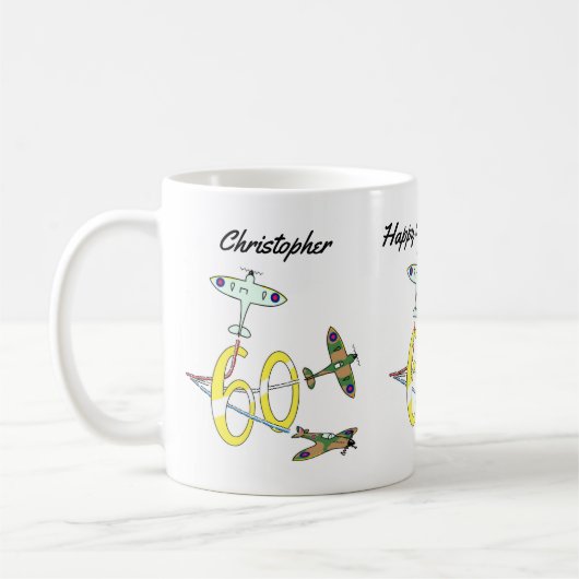 Mug de café pour les 60 ans de Spitfires (Gauche)
