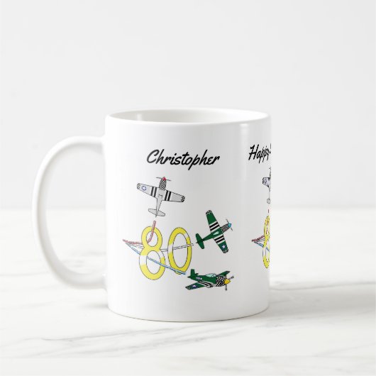 Mug de café pour les 80 ans des Mustangs (Gauche)