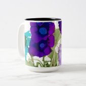 Mug de café pourpre et aqua (Devant gauche)