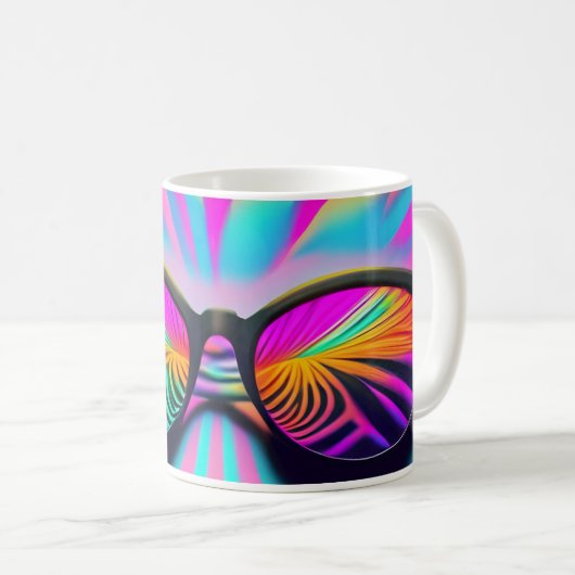 Mug de café psychédélique (Devant droit)