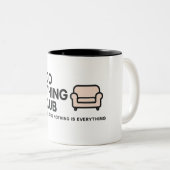 Mug de café quotidien - Design unique pour la mais (Devant droit)