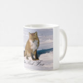 Mug de café Renard rouge de l'Arctique de l'Alaska (Devant droit)