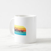 Mug de café Retro Baltimore (Devant gauche)
