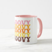 Mug de café rétro super (Devant droit)