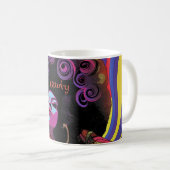 Mug de café rétro super (Devant droit)