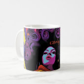 Mug de café rétro super (Devant gauche)