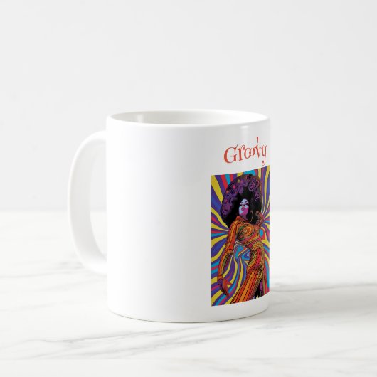 Mug de café rétro super (Devant gauche)