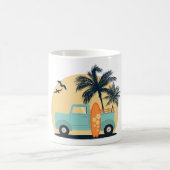 Mug de café rétro surf (Centre)