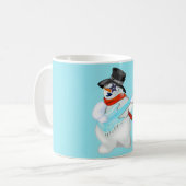 Mug de café rock and Roll Snowman (Devant gauche)