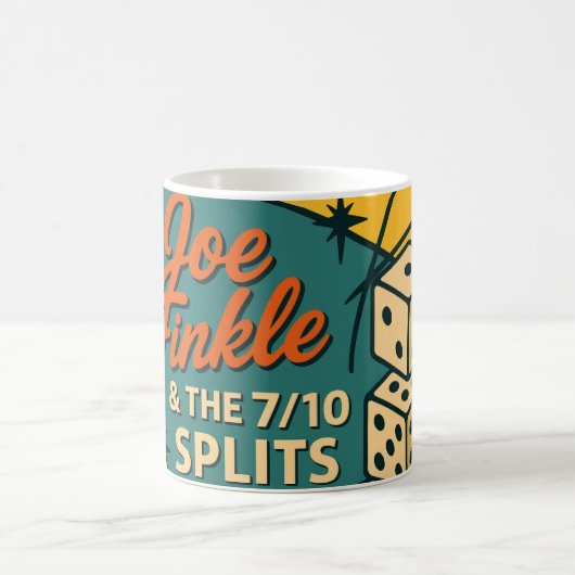 Mug de café rock'n'roll de Joe Finkle & The 7/10 S (Centre)