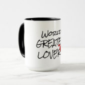 Mug de café romantique | La plus grande citation d (Devant gauche)