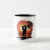 Mug de café romantique pour couples (Centre)