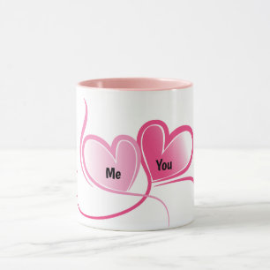 Mug de café romantique pour petite amie