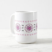 MUG DE CAFÉ ROSE BLING DE MME (Devant gauche)