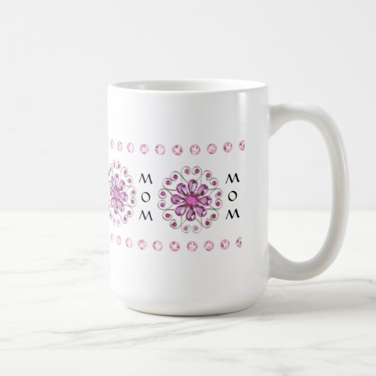 MUG DE CAFÉ ROSE BLING DE MME (Droite)