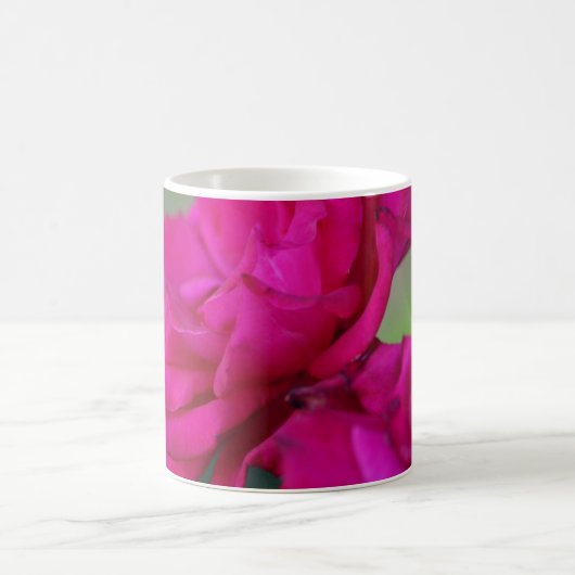 Mug de café rose en fleurs (Centre)