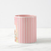 Mug de café rose personnalisé "la fille de grand-m (Centre)