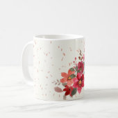 Mug de café rouge (Devant gauche)