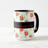 Mug de café rouge clair (Devant droit)