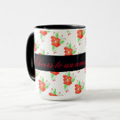 Mug de café rouge clair (Devant gauche)