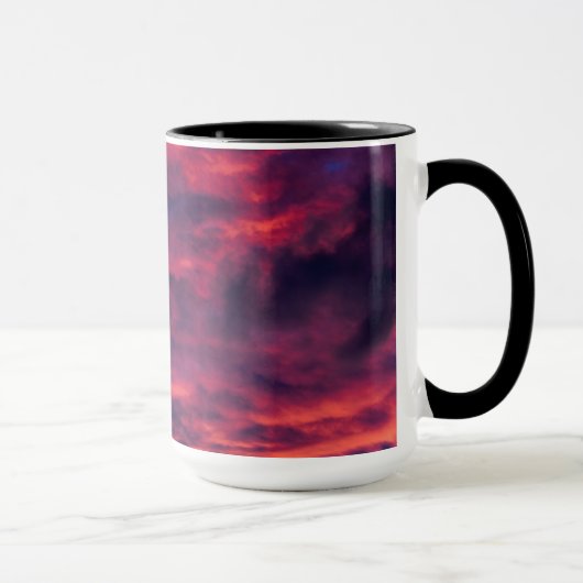 mug de café rouge d'août (Droite)